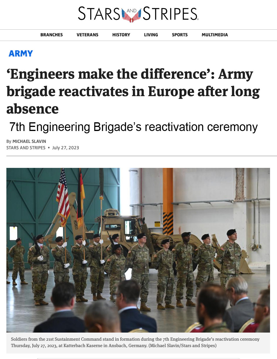 7th Engineer Brigade Germany
