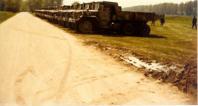 38th En Bn trucks 1980
