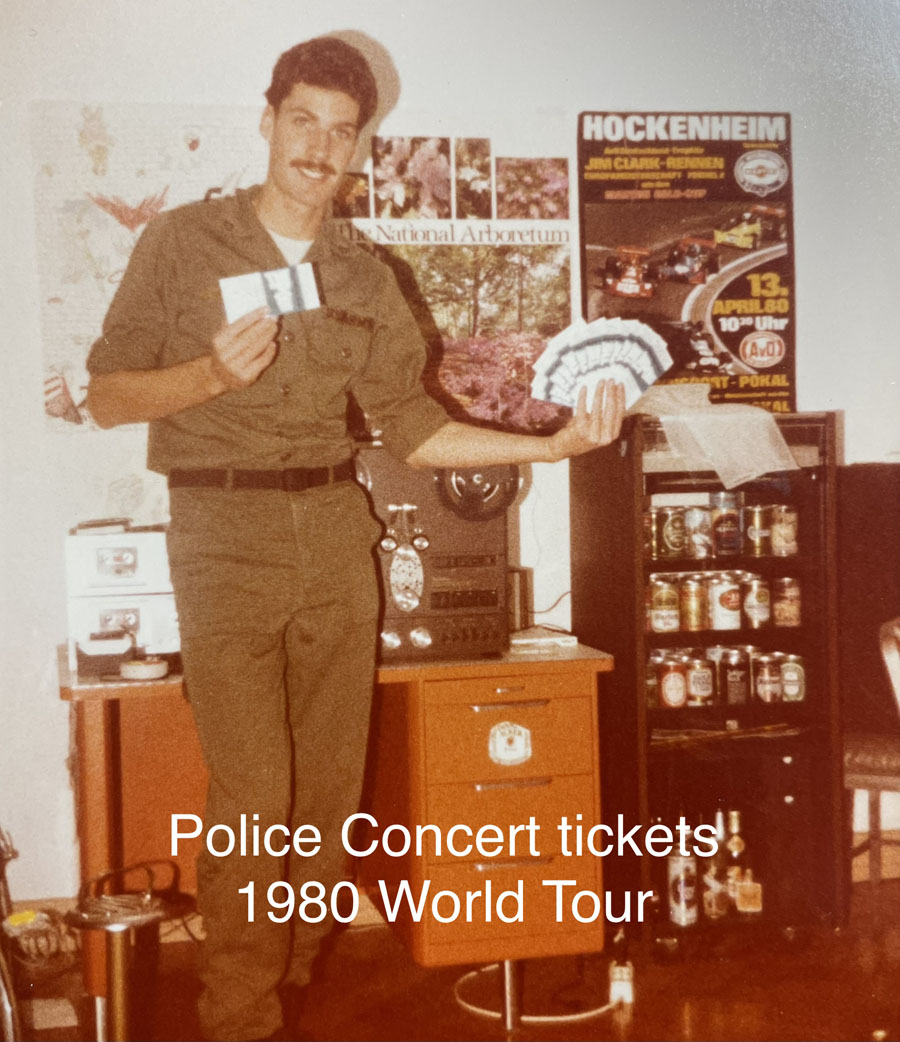Police Concert Tickets 1980
