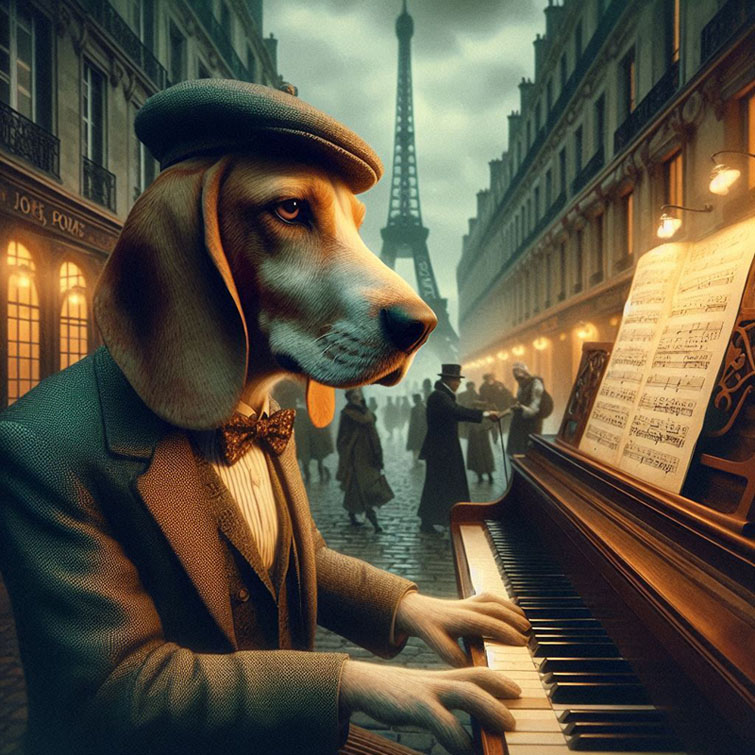 Dog In Paris