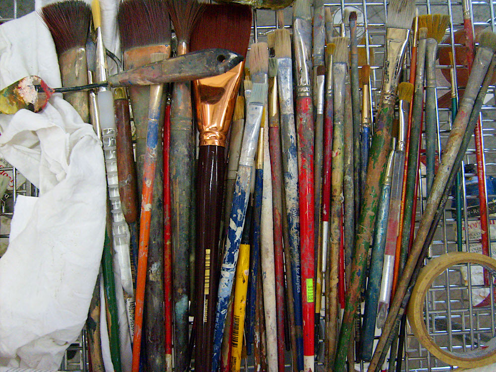 Artists paint brushes